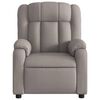 vidaXL Relaxsessel Elektrisch Taupe Stoff