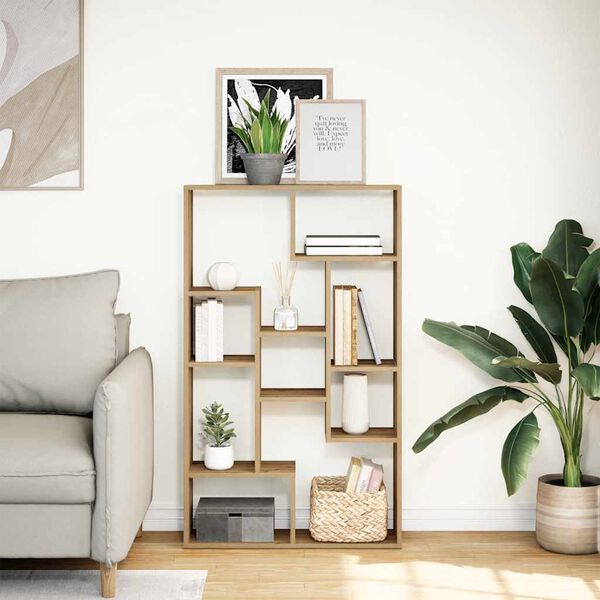 vidaXL B&uuml;cherregal Artisan-Eiche 72x20x120,5 cm Holzwerkstoff