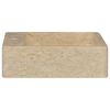 vidaXL Waschbecken Creme 40x40x12 cm Marmor