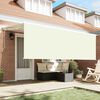 vidaXL Einziehbare Markise Creme 350 x 200 cm Polyester und Aluminium
