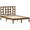 vidaXL Massivholzbett Honigbraun 120x190 cm