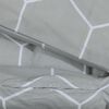 vidaXL Bettw&auml;sche-Set Grau 200x200 cm Baumwolle