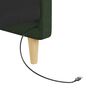 vidaXL Tagesbett mit Matratze USB Dunkelgr&uuml;n Stoff 90x200 cm