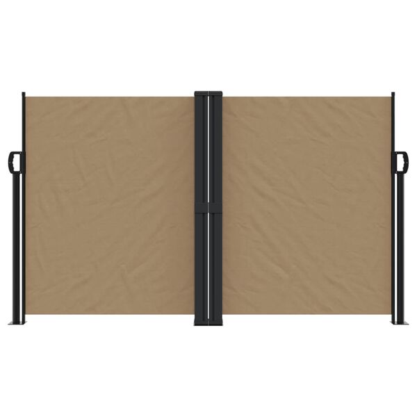 vidaXL Seitenmarkise Ausziehbar Taupe 140x600 cm