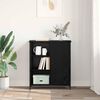 vidaXL Sideboard Schwarz Eichen-Optik 70 x 30 x 80 cm Holzwerkstoff
