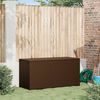 vidaXL Garten-Auflagenbox Braun 120x50x60 cm Poly Rattan