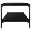 vidaXL Couchtisch Schwarz 80x50x40 cm Holzwerkstoff