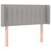 vidaXL Kopfteil mit Ohren Hellgrau 103x16x78/88 cm Stoff