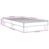 vidaXL Bettgestell Schwarz 90x190 cm Holzwerkstoff und Metall