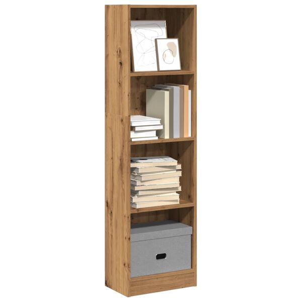 vidaXL B&uuml;cherregal Artisan-Eiche 40x24x143 cm Holzwerkstoff