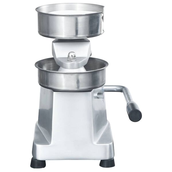 vidaXL Hamburgerpresse mit 500 Trennpapieren Aluminium 10 cm
