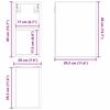 vidaXL H&auml;ngeschrank Sonoma-Eiche 20 x 29,5 x 40 cm Holzwerkstoff
