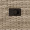 vidaXL Gartensessel mit Kissen 2 Stk. Verstellbar Beige Poly Rattan