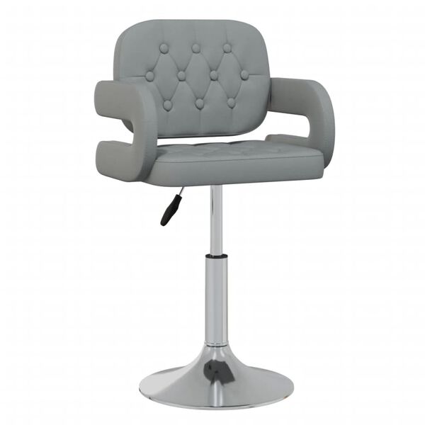 vidaXL Barhocker Grau Kunstleder