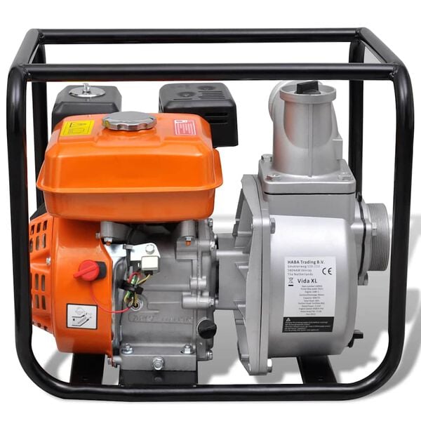 vidaXL Benzin-Wasserpumpe 80 mm Schlauchanschluss 4800 W