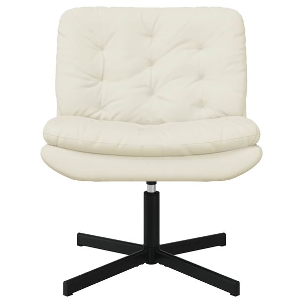 vidaXL Drehender Entspannungsstuhl Creme 63 x 75 x 76 cm Samt