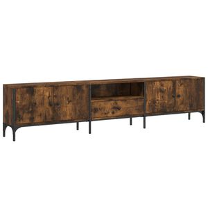 vidaXL TV-Schrank mit Schublade R&auml;uchereiche 200x25x44cm Holzwerkstoff