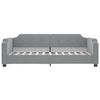 vidaXL Tagesbett mit Matratze Hellgrau 90x200 cm Stoff