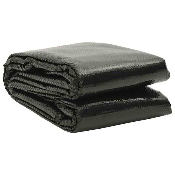 vidaXL Poolabdeckung Schwarz 600&times;300 cm PE