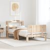 vidaXL Bettgestell mit Kopfteil ohne Matratze 100x200 cm