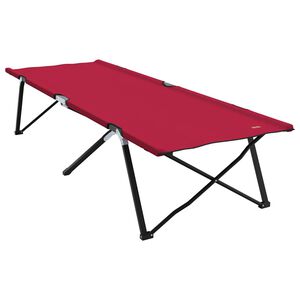 vidaXL Klapp Schlafbett fürs Camping Rot 206 x 76 x 74 cm Oxford Stoff