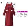 vidaXL Decken-Hoodie Bordeauxrot XL Fleece und Flanell