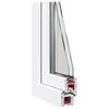 vidaXL Kellerfenster "RISOR" 90x70 cm Drehkipp DIN Rechts Wei&szlig;