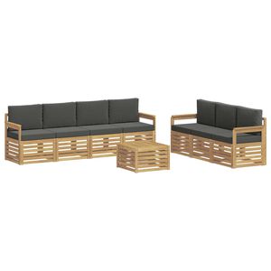 vidaXL Sofagarnituren 8 stk. Wei&szlig; und Anthrazit Polyester