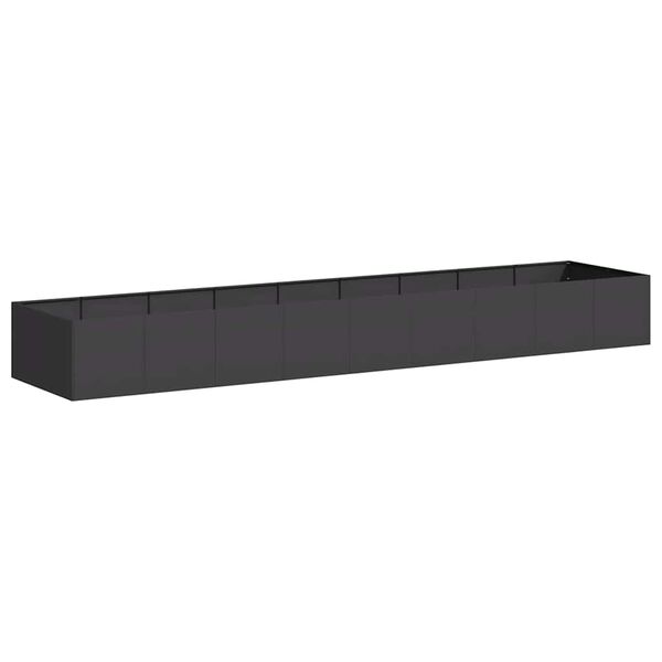 vidaXL Pflanzk&uuml;bel Schwarz 360x80x40 cm Stahl