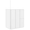 vidaXL Duschwand L-Form 70x120x137 cm 4-teilig Faltbar