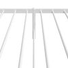 vidaXL Bettgestell mit Kopfteil Metall Wei&szlig; 100x190 cm