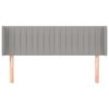 vidaXL Kopfteil mit Ohren Hellgrau 147x16x78/88 cm Stoff