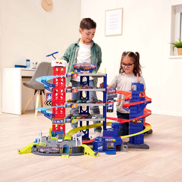 majoRETTE Parkhaus mit 5 Fahrzeugen Super Chase Center