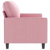 vidaXL 2-Sitzer-Sofa Rosa 140 cm Samt
