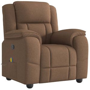 vidaXL Massagesessel Braun Stoff