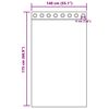 vidaXL Samtvorh&auml;nge mit Vorh&auml;ngen 2 pcs Creme 175 x 140 cm Samt