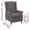 vidaXL Massagesessel Hellgrau Stoff