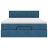 vidaXL Ottoman-Bett mit Matratze Dunkelblau 140x190 cm Samt