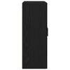 vidaXL Wandmontierter Schrank Schwarz Eichen-Optik 69,5 x 34 x 90 cm