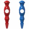 vidaXL Fu&szlig;ball Tischspieler 22 pcs Blau und Rot 2,4 x 2,1 x 9,7 cm PP