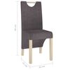 vidaXL Esszimmerst&uuml;hle 4 Stk. Taupe Stoff