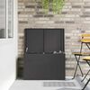 vidaXL Au&szlig;enlagerbox Schwarz 80 x 50,5 x 50 cm Stahl