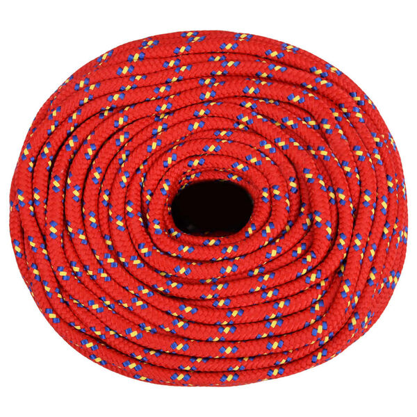 vidaXL Bootsseil Rot 8 mm 250 m Polypropylen