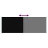 vidaXL Seitenmarkise Ausziehbar 220x600 cm Schwarz