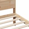 vidaXL Bettrahmen mit Kopfteil Braun 135 x 190 cm Holzwerkstoff