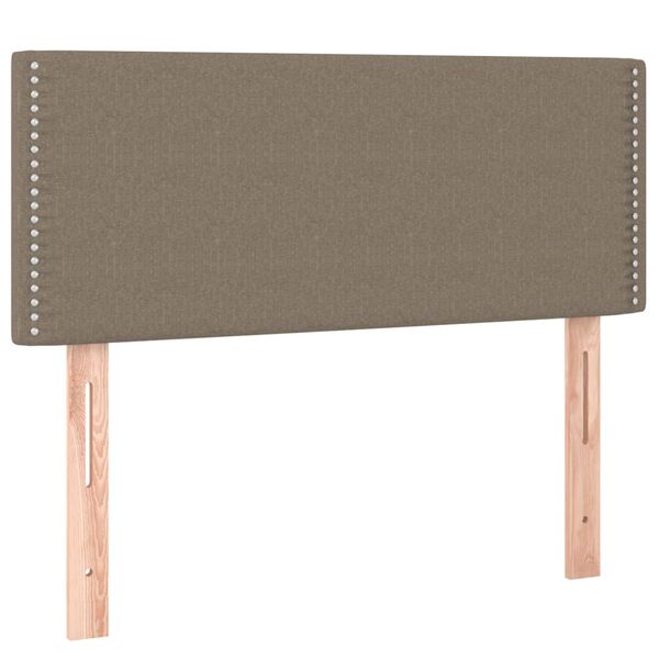 vidaXL LED Kopfteil Taupe 80x5x78/88 cm Stoff