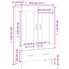 vidaXL Highboard Sonoma-Eiche 69,5x31x115 cm Holzwerkstoff