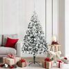 vidaXL K&uuml;nstlicher Weihnachtsbaum mit 300 LEDs mit St&auml;nder Wei&szlig; 180 cm