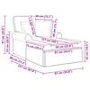 vidaXL Chaise Lounge mit Rock Dunkelgrau 91 x 157 x 91 cm Stoff