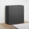 vidaXL Schuhschrank mit Abdeckung Grau 79 x 40 x 80 cm Stoff
